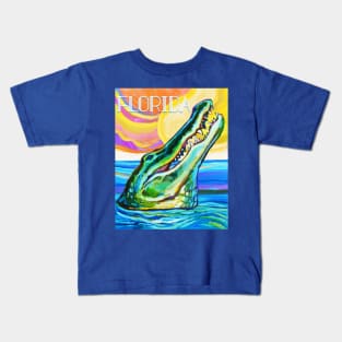 Florida Gator and Sunset Kids T-Shirt